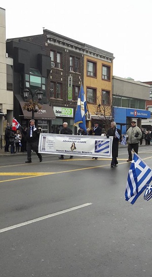 Εντυπωσιακή παρέλαση και στον Καναδά απο τους Έλληνες Ομογενείς.